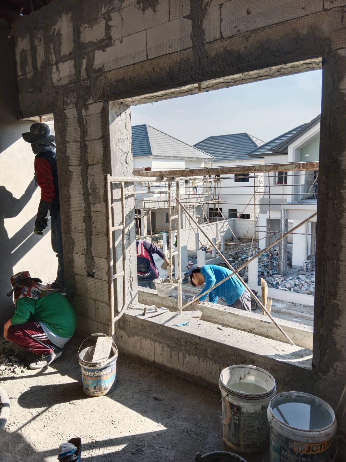 งานต่อเติมและงานปูน